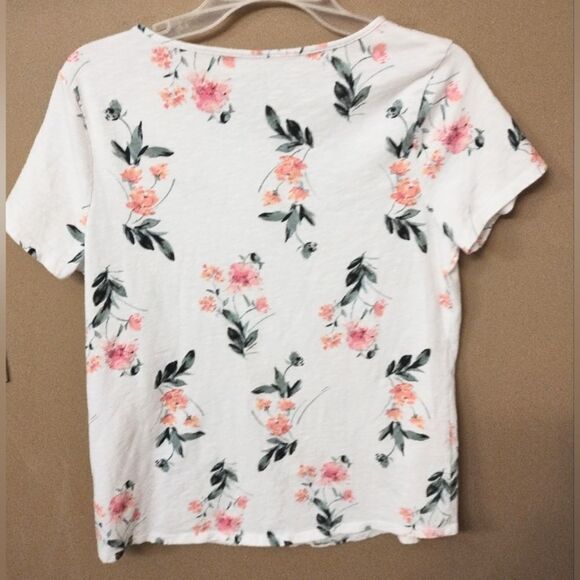 Women's floral shirt top flower medium - Picture 2 of 4